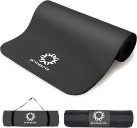 1/2 Thick Exercise Mat with Carry Strap & Case Mat for Yoga Pilates Fitness at Home and Gym 72" L x 24" W