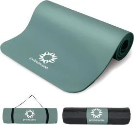 1/2 Thick Exercise Mat with Carry Strap & Case Mat for Yoga Pilates Fitness at Home and Gym 72" L x 24" W