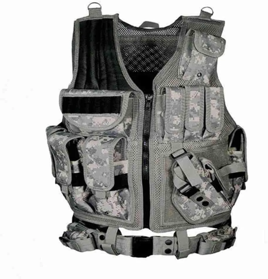 600D Tactical Airsoft Protective Vest for CS, Paintball Shooting