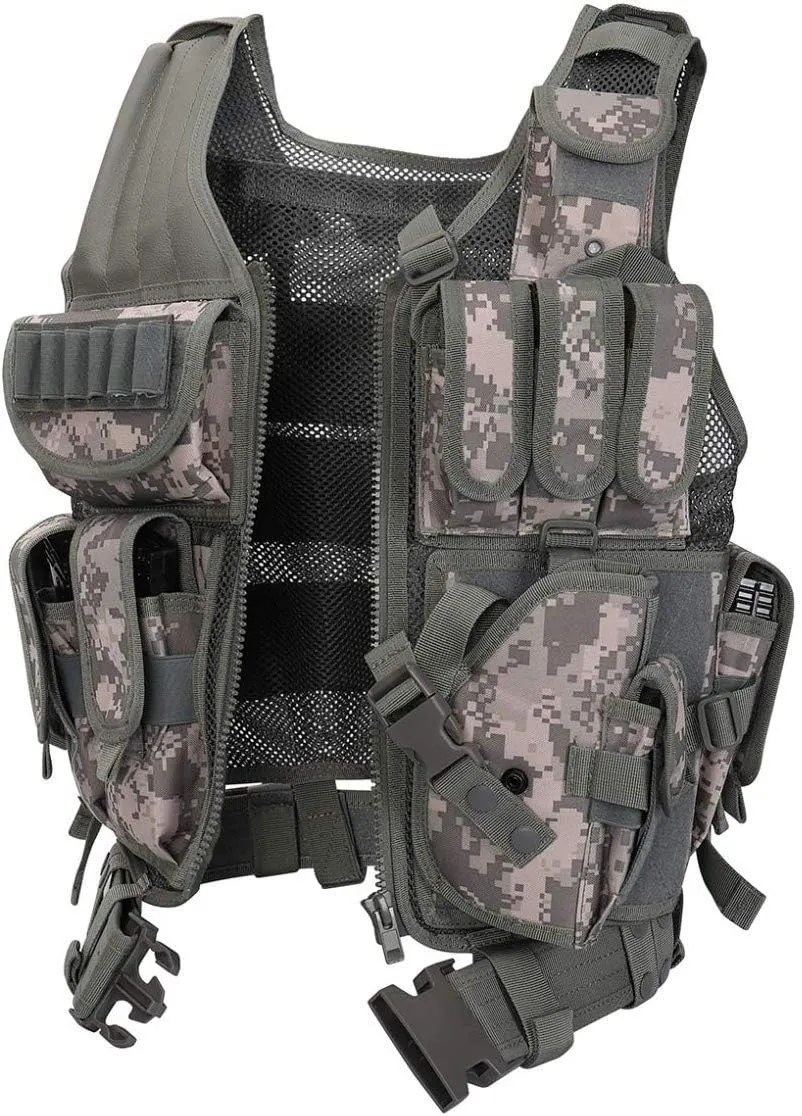 600D Tactical Airsoft Protective Vest for CS, Paintball Shooting