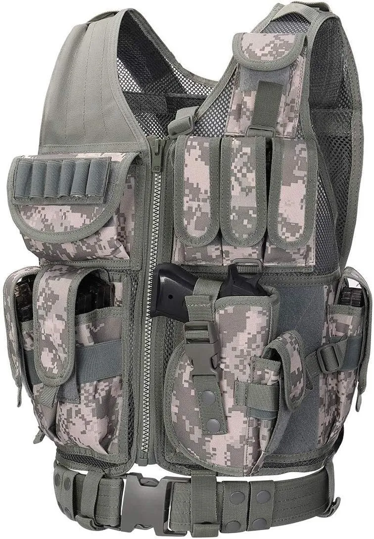 600D Tactical Airsoft Protective Vest for CS, Paintball Shooting
