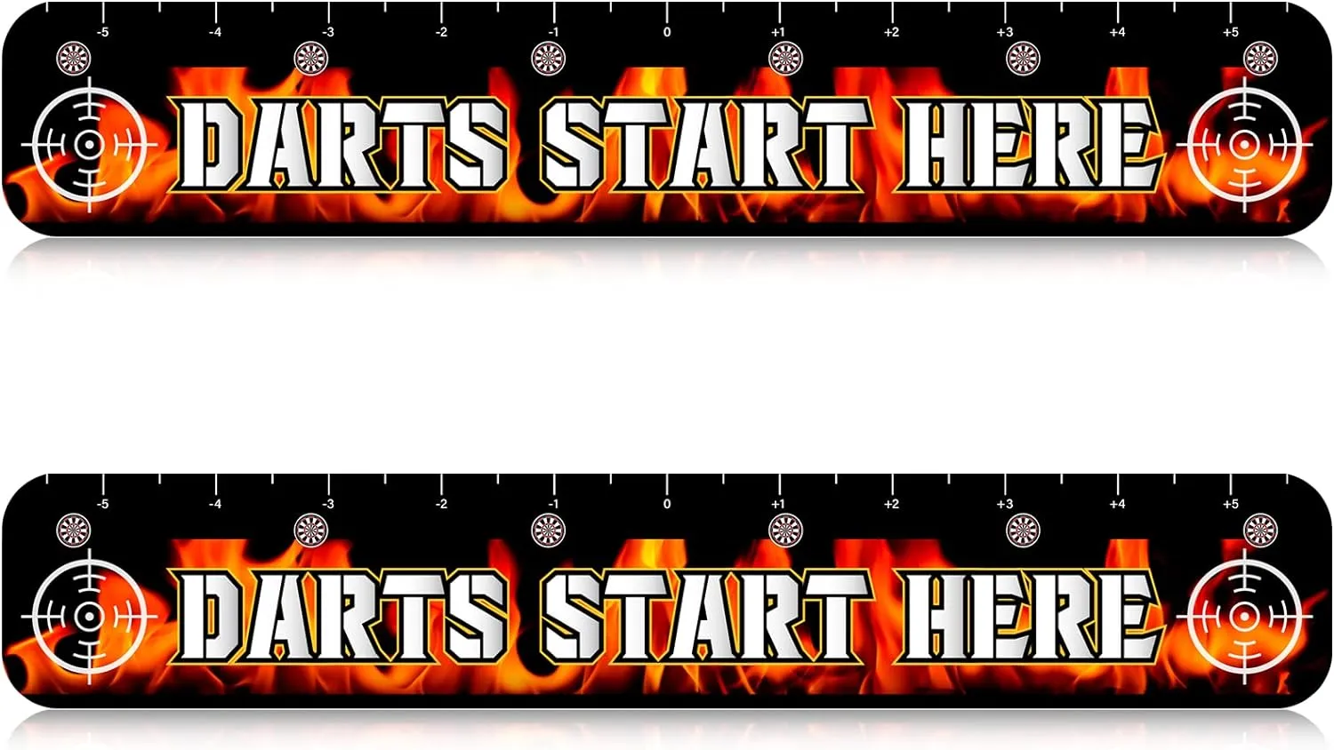 Amyhill 2 Pcs Dart Floor Marker Dart Throw Line Accessories for Players Party Game, 23.23 x 4.15 Inches