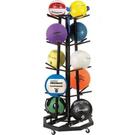 Champion Sports Deluxe Medicine Ball Rack