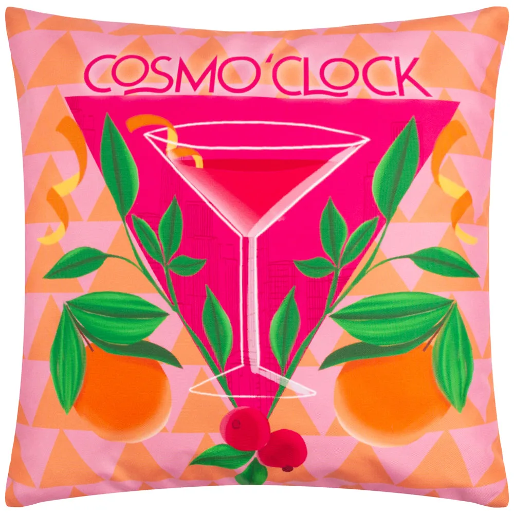 Cosmo O' Clock Outdoor Cushion Pink