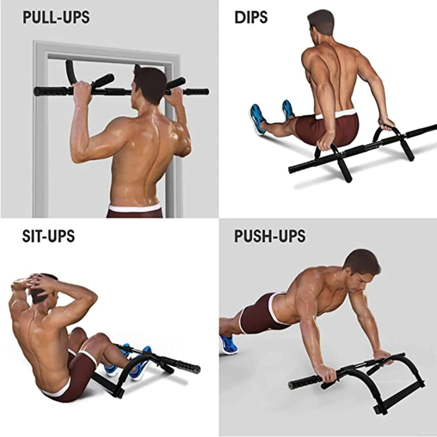 Doorway Pull Up Bar - Multifunctional Portable Gym System