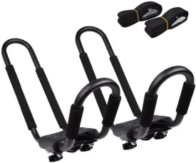 DORSAL Kayak Rack Set 2Pcs J-Bar Rack for Canoe SUP Board Boat On Roof Top Mount Crossbars