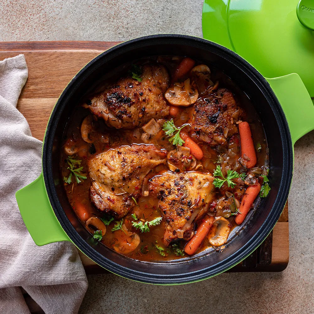Granitestone Durable Dutch Oven 6.5QT with Self-Basting Lid Technology