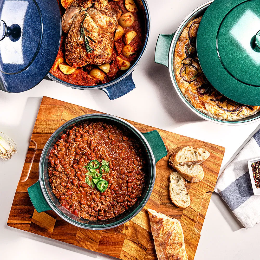Granitestone Durable Dutch Oven 6.5QT with Self-Basting Lid Technology
