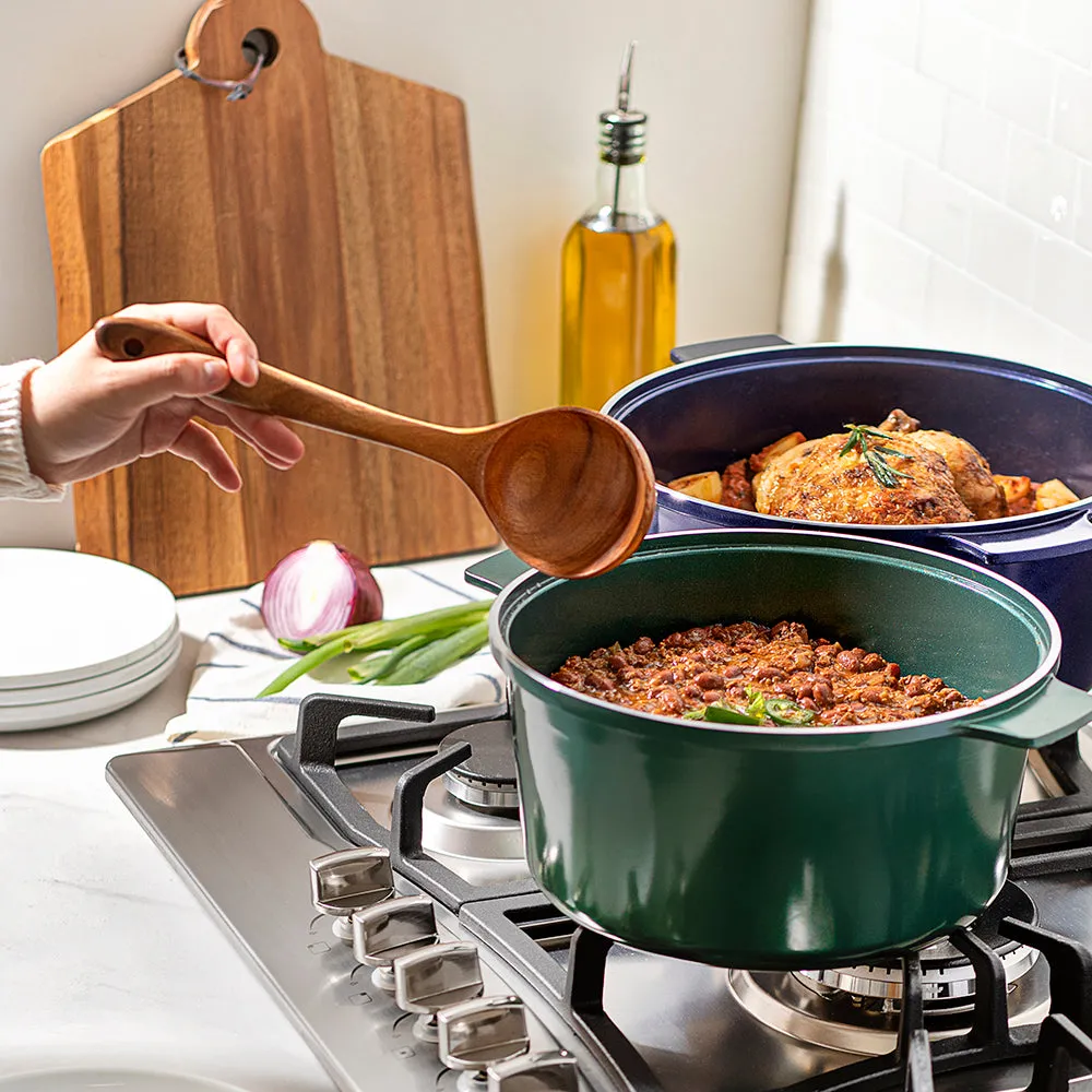 Granitestone Durable Dutch Oven 6.5QT with Self-Basting Lid Technology