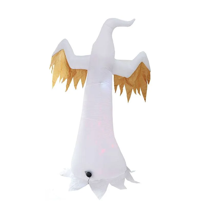 Halloween Inflatable Glowing Terror LED Ghost Halloween Decoration Prop (8ft High)