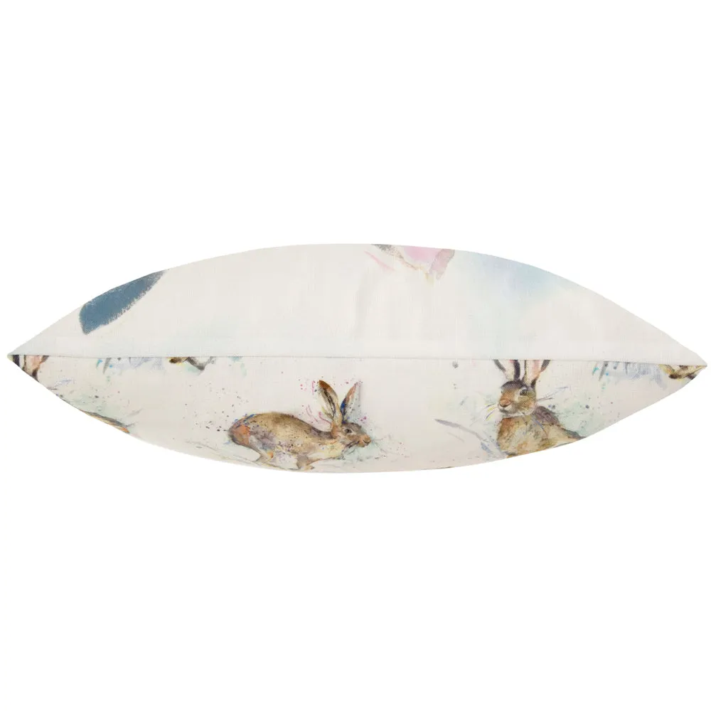 Harriet Hare Outdoor Cushion Blue