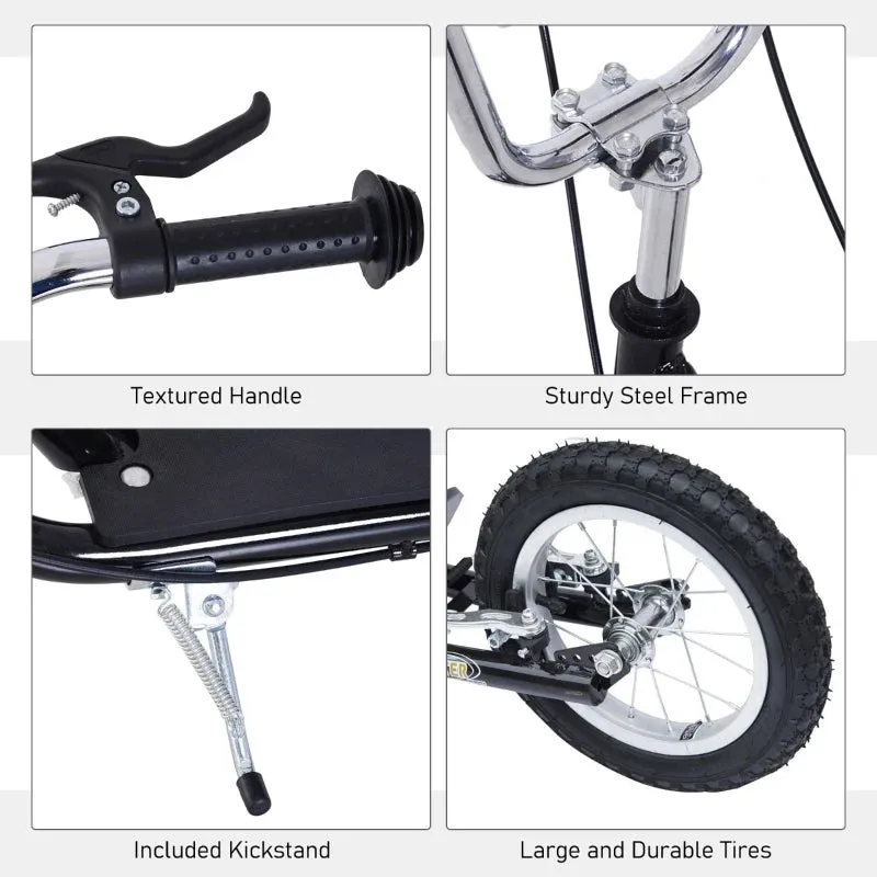 HOMCOM Stunt Scooter with 16" Wheels - Black
