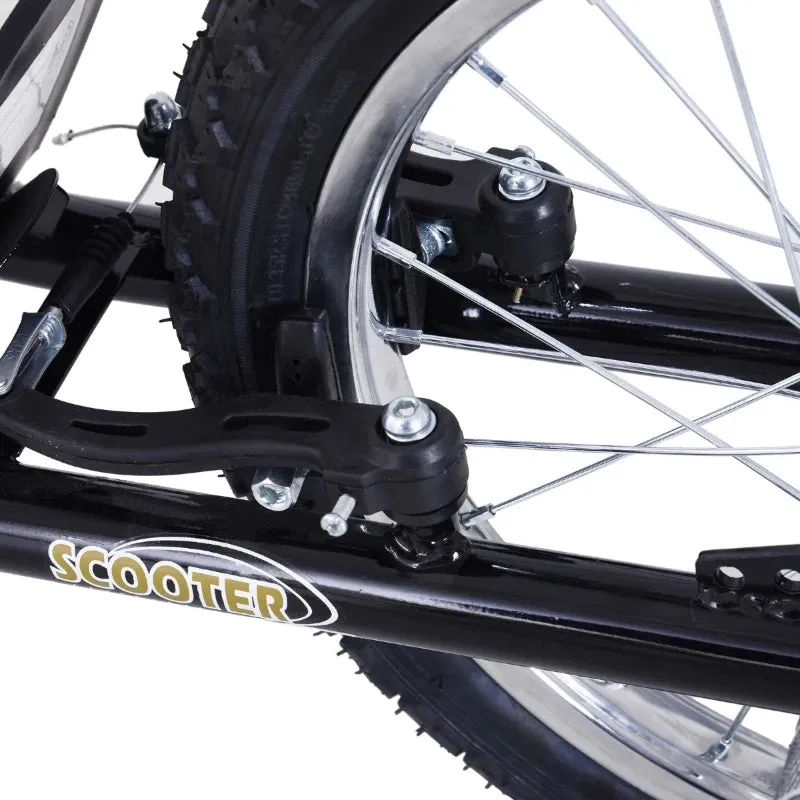 HOMCOM Stunt Scooter with 16" Wheels - Black