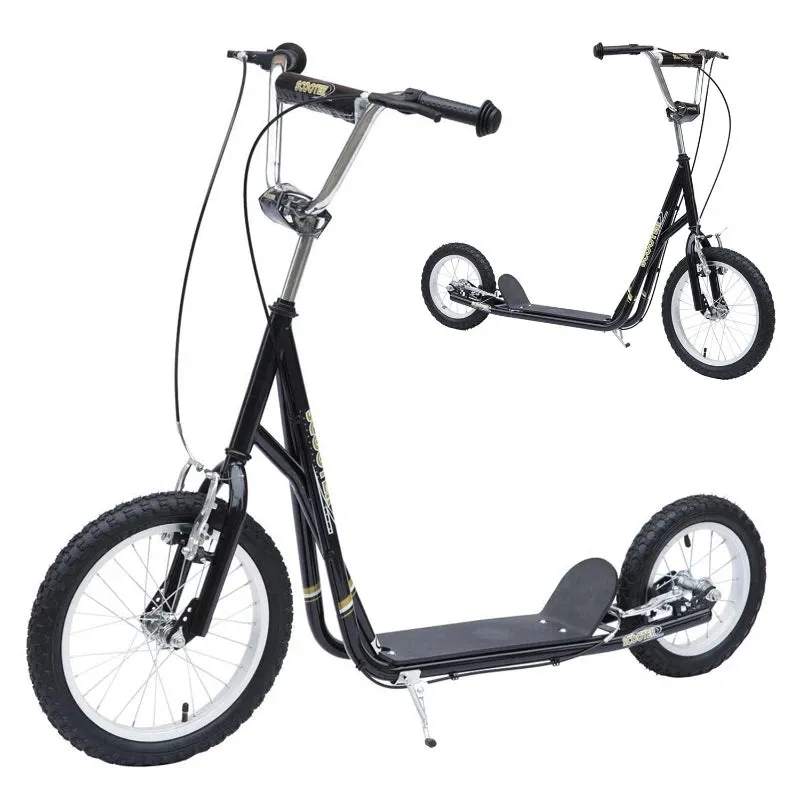 HOMCOM Stunt Scooter with 16" Wheels - Black