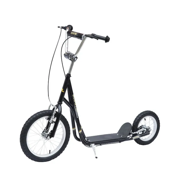 HOMCOM Stunt Scooter with 16" Wheels - Black