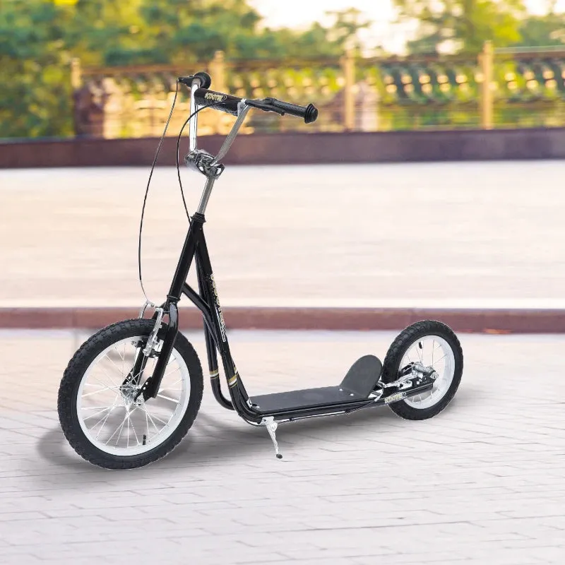 HOMCOM Stunt Scooter with 16" Wheels - Black