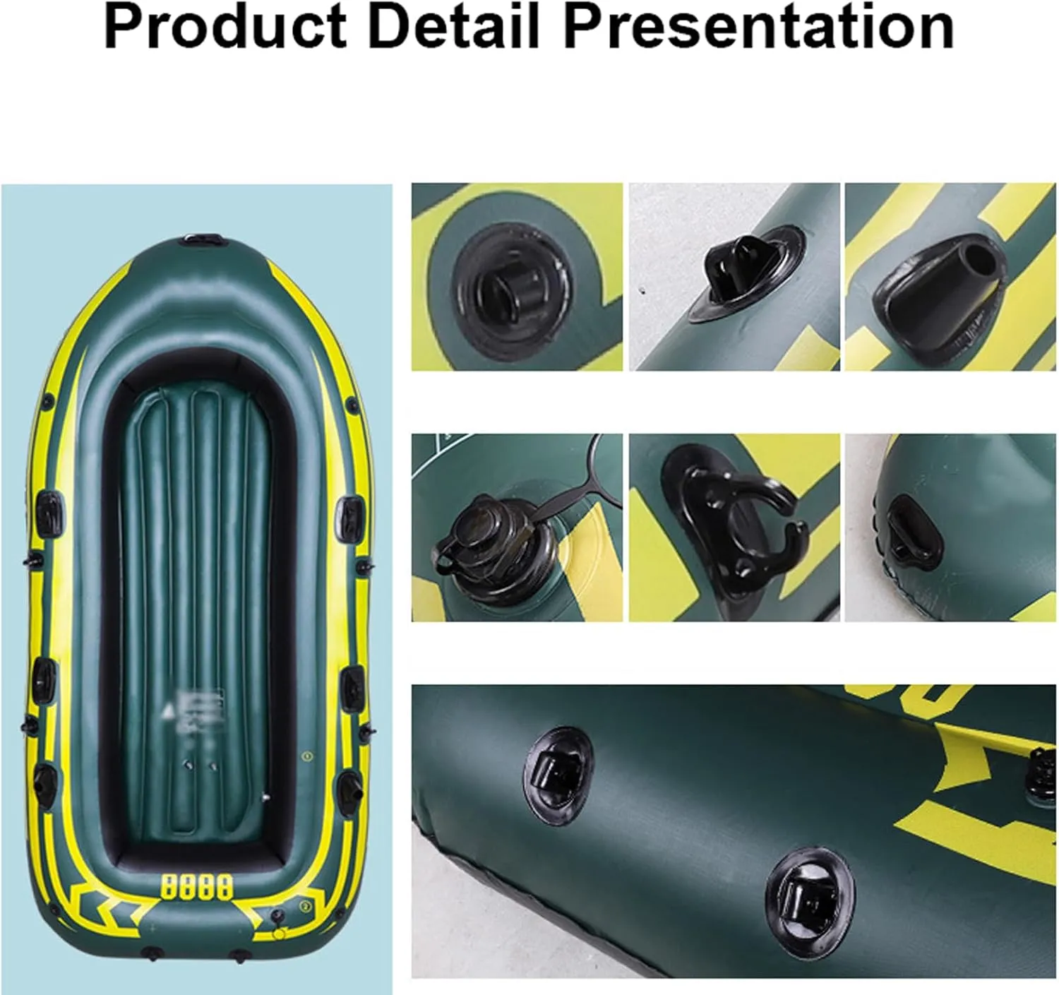 Inflatable Boat for Adults Heavy Duty, Outdoor Portable Inflatable Boat, Professional Fishing Boat, Folding Boat Rubber Boat