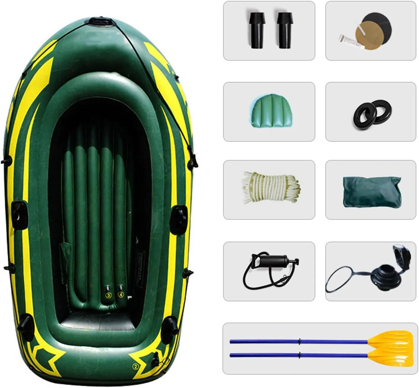 Inflatable Boat for Adults Heavy Duty, Outdoor Portable Inflatable Boat, Professional Fishing Boat, Folding Boat Rubber Boat