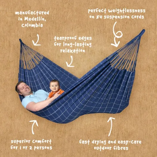 LA SIESTA Brisa classic swing hammock, double (160 cm width). Stand optional