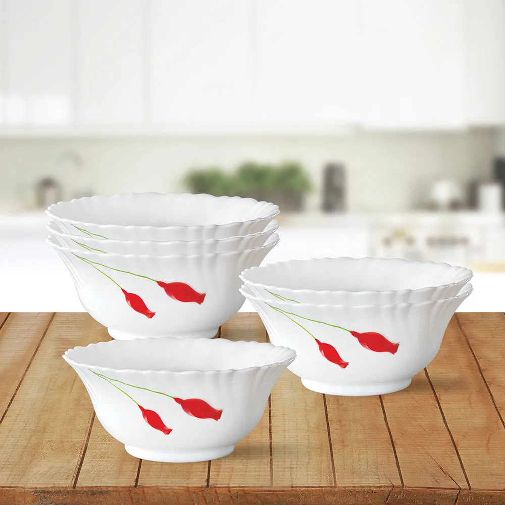 Larah by Borosil Diana Veg Bowl Set