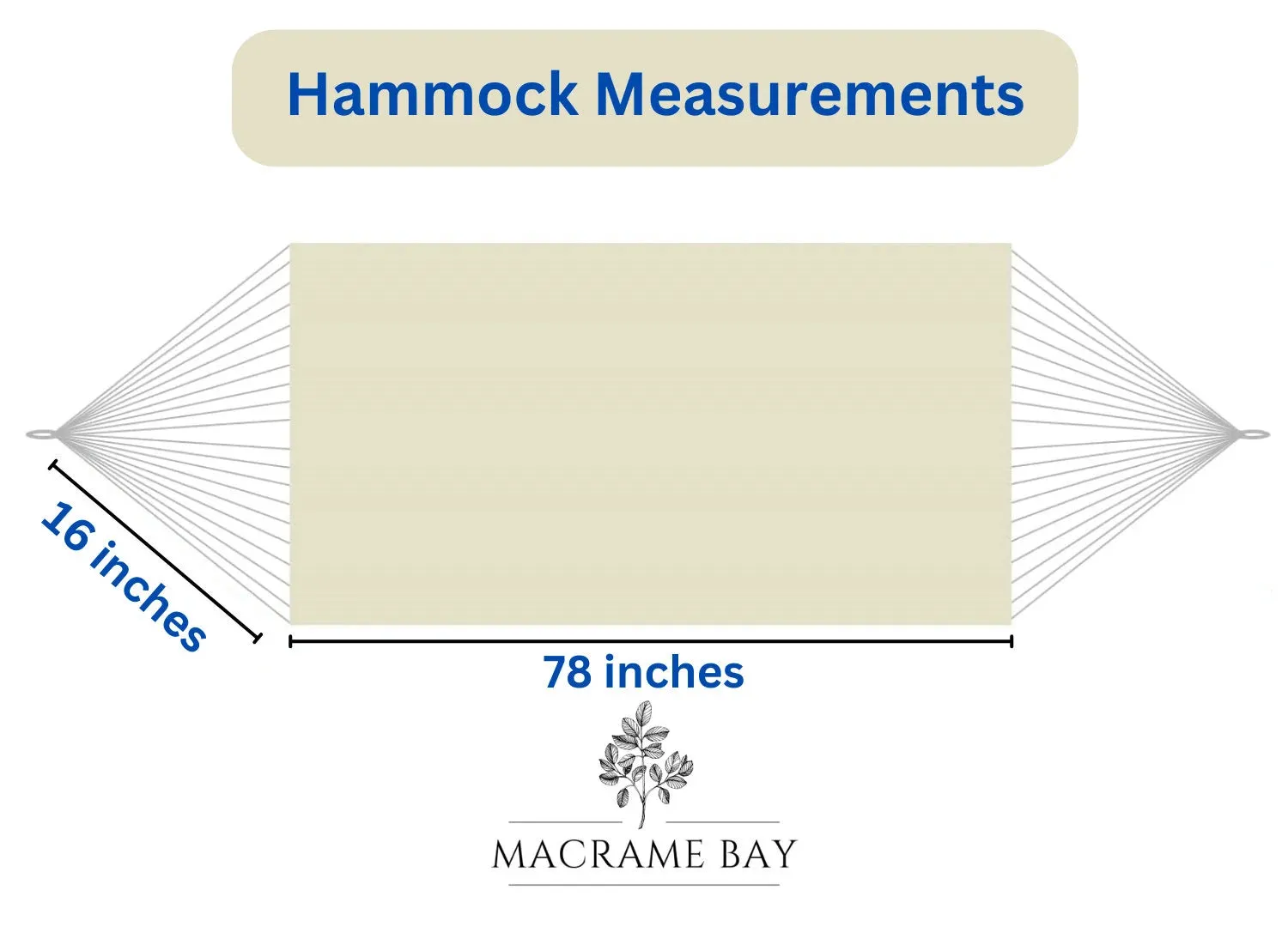 Large Handmade Brazilian Hammock Indoor Outdoor for Home, Bedroom, Patio, Porch, Yard, Beach, Boho Decor Swinging Decoration - 78" X 57"