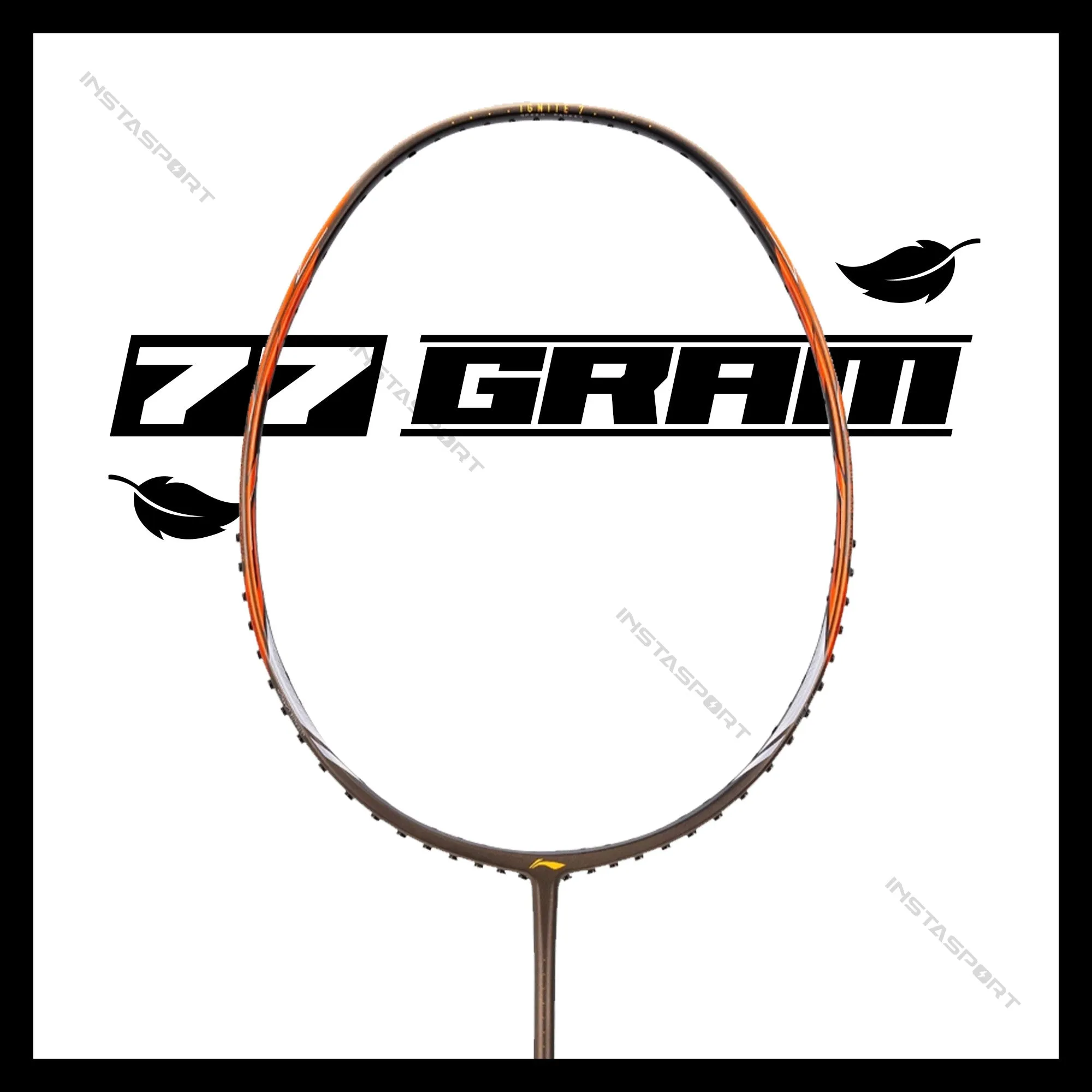 Li-Ning Ignite 7 Badminton Racket (Olive Grey/ Orange)
