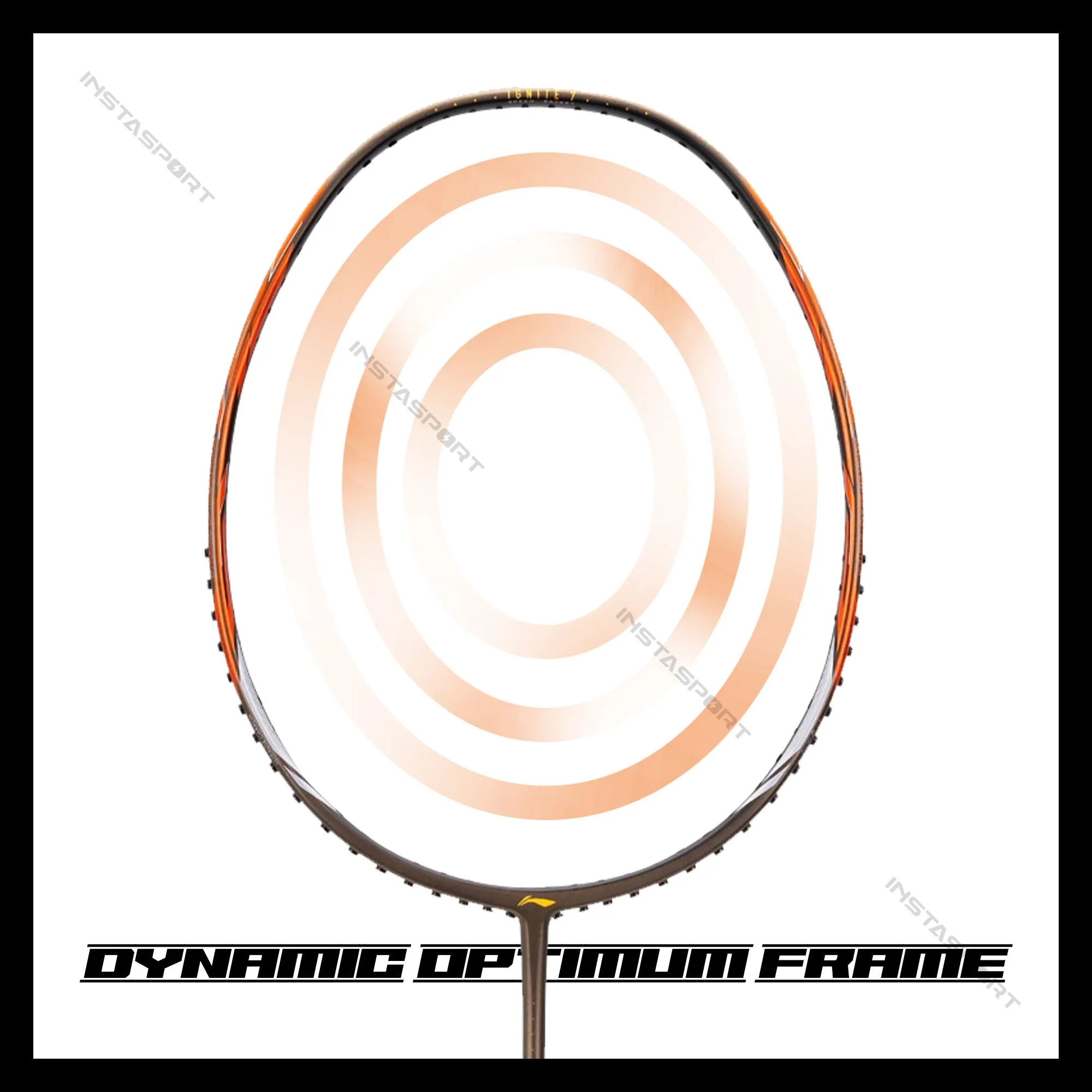 Li-Ning Ignite 7 Badminton Racket (Olive Grey/ Orange)