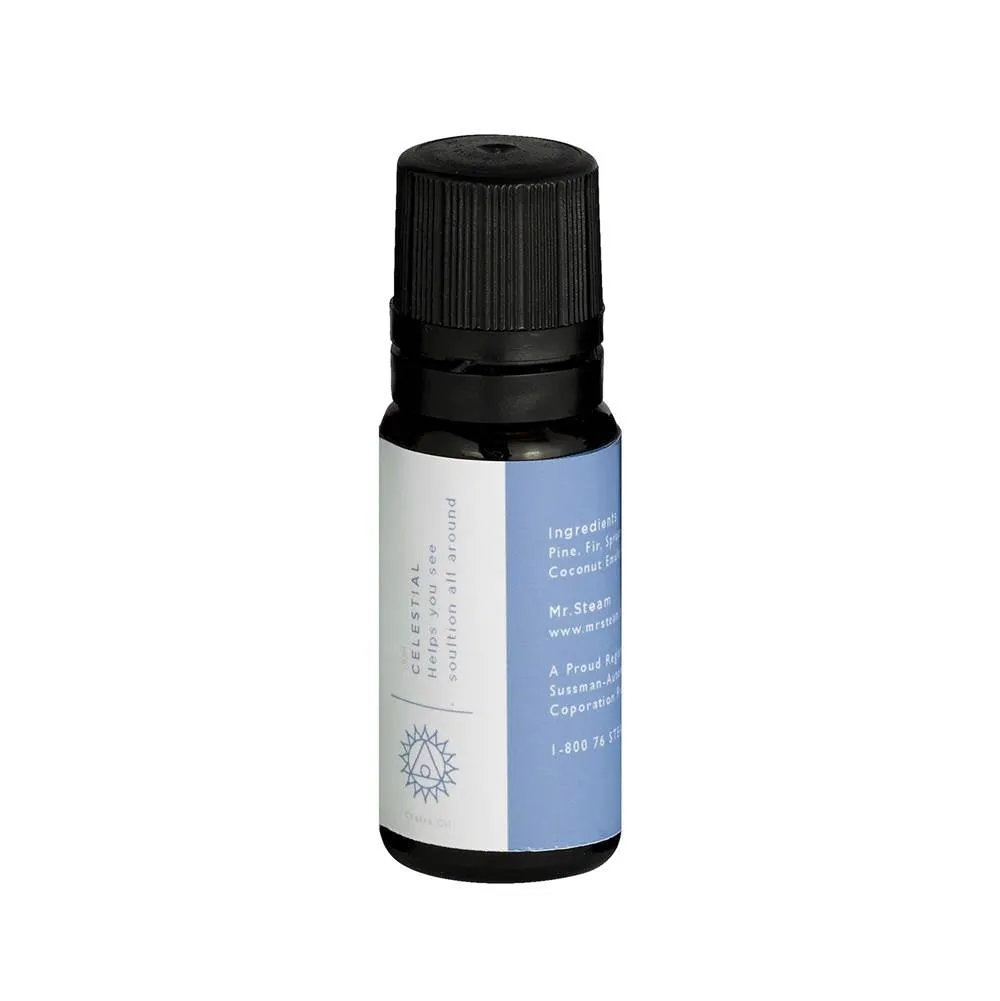Mr Steam 104010 Celestial Blue Chakra Oil 10ml bottle for Steam Head and Towel Warmer Wells