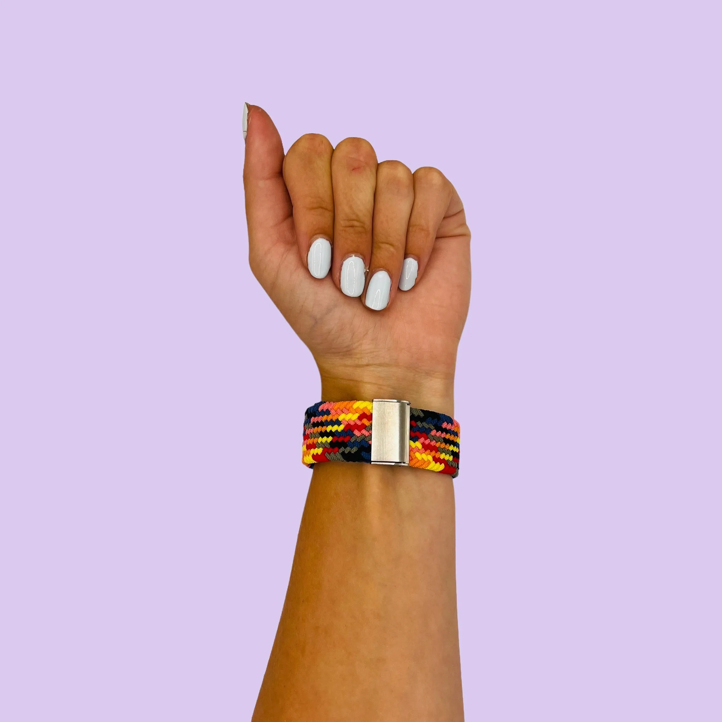 Nylon Braided Loop Watch Straps Compatible with the Polar Ignite