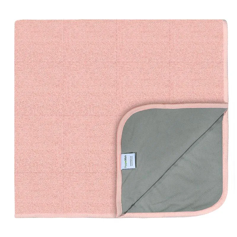 PEAPODMATS 3'×3' ~ Fuzzy Peach Pink