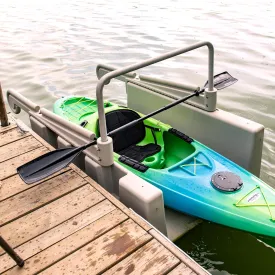 Personal Kayak Launch Station to Safely Launch Kayaks, Canoes, and Stand Up Paddle Boards, for Low-Profile Floating Docks, 85-Inch x 48-Inch x 50-Inch, Tan