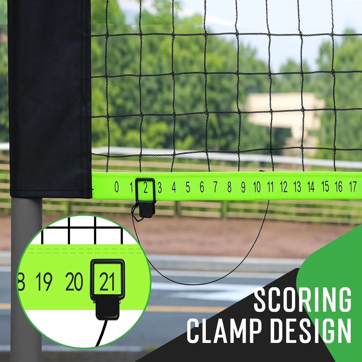 Portable Badminton Net with 4 Badminton Rackets, Durable Badminton Net Set for Driveway Backyard, Stable Game Net System with Carring Bag