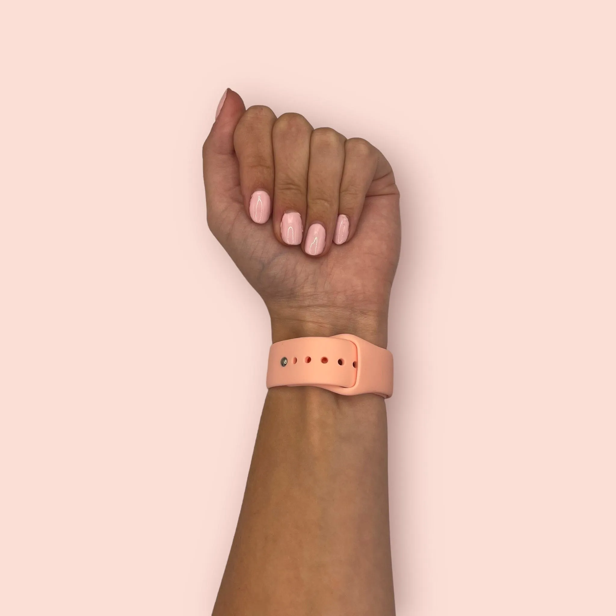 Silicone Button Style Watch Straps Compatible with Polar Ignite