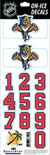 SportStar NHL On-Ice Decals Replacement for Florida Panthers White Helmet
