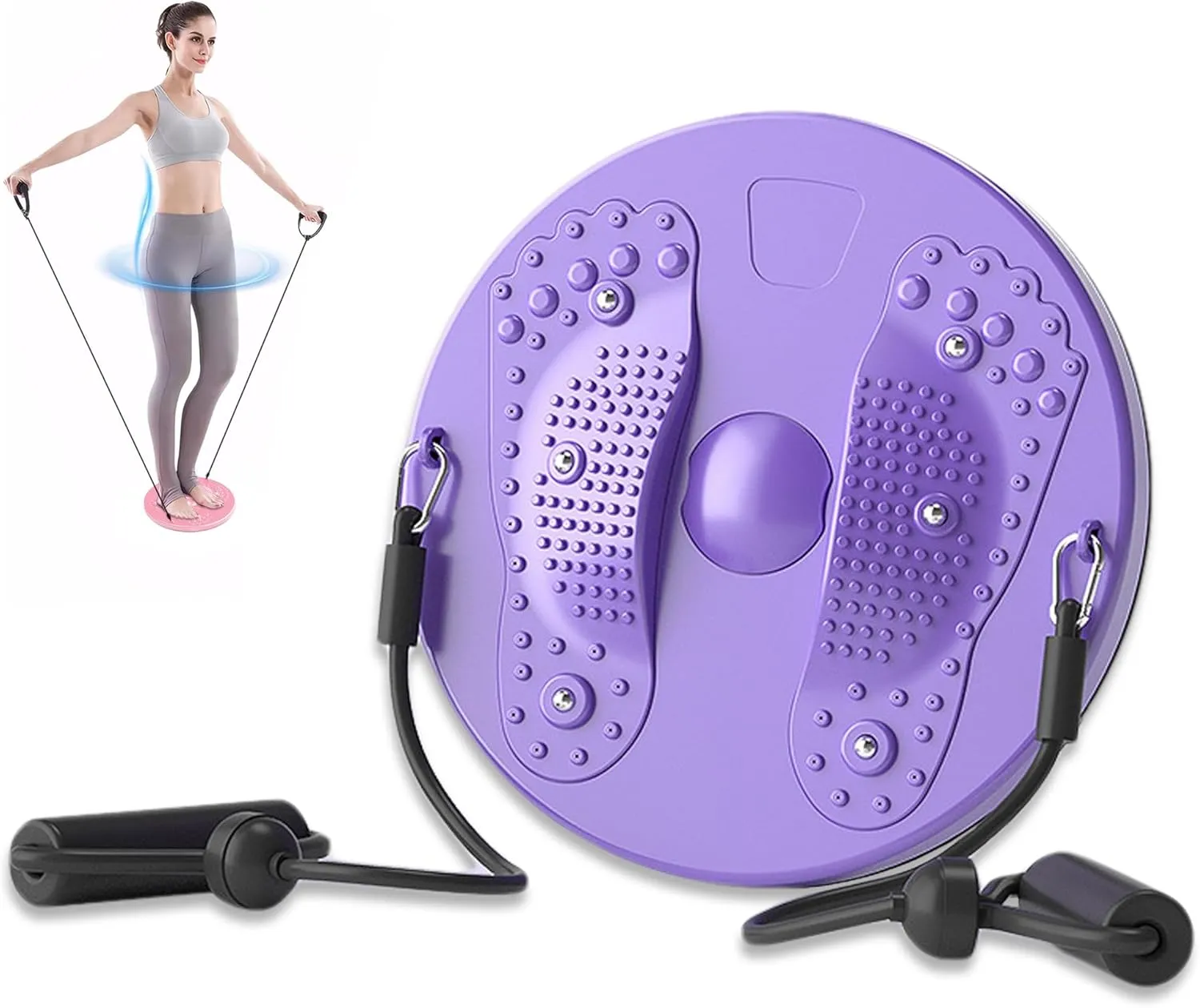 Waist Sculptor Twister Disc Board Twisting Exercise Machine, Lovely Core Ab Twist Plate Fitness Tool for Women