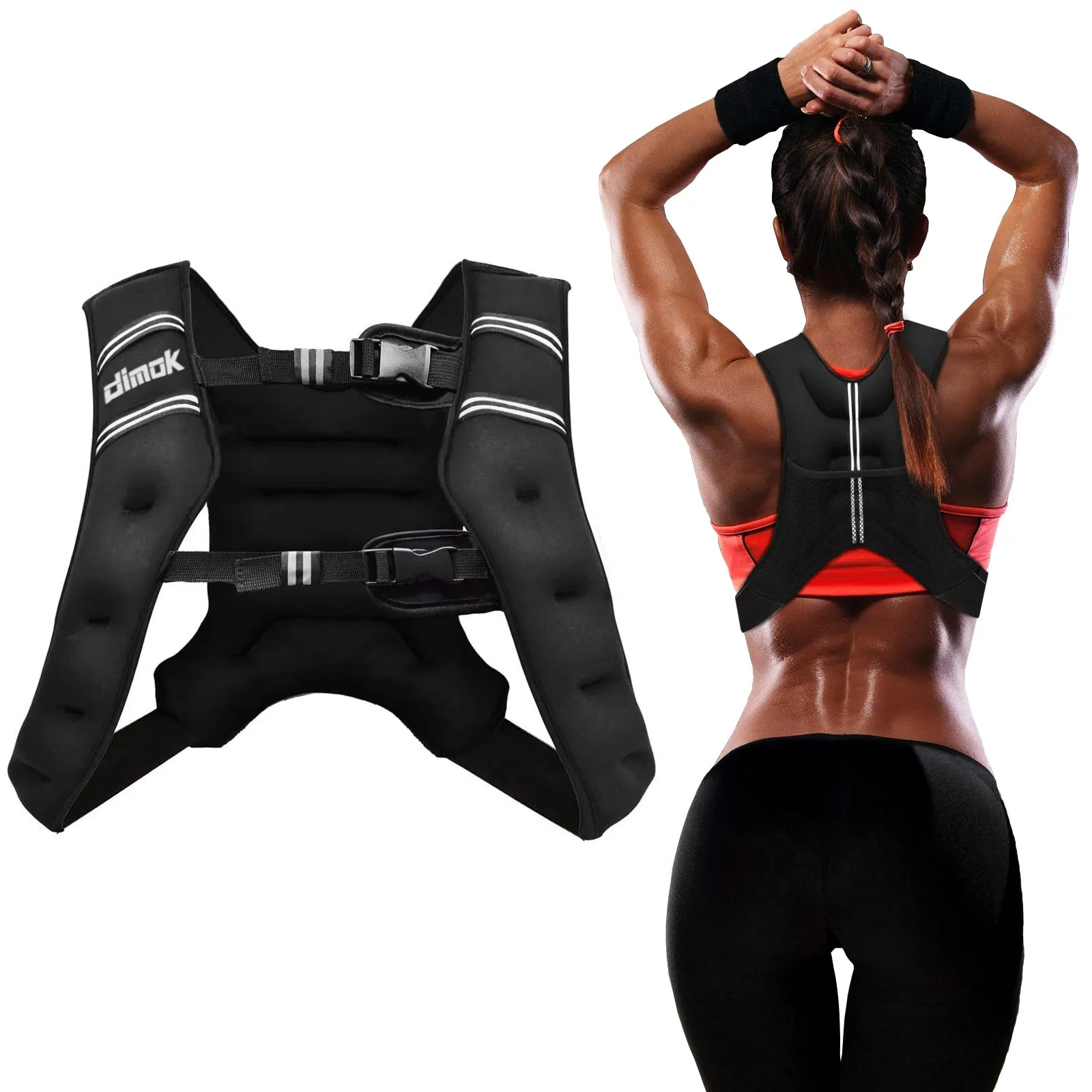 Weight Vest 12-20 LBS Workout Equipment Body Weighted Vest for Men Women Kids